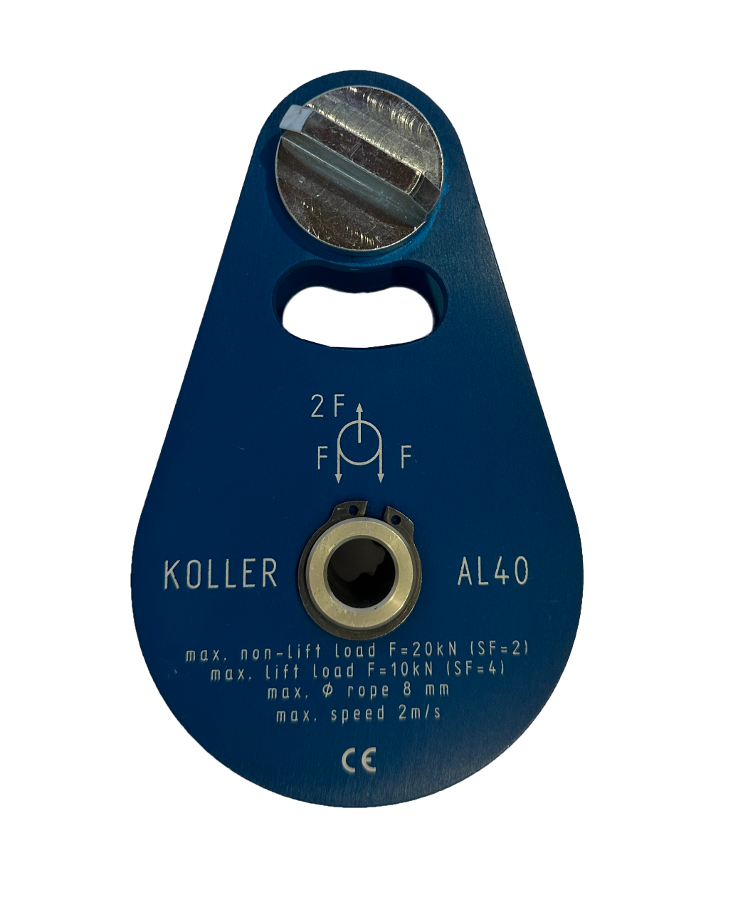86879c8576b2f91c3c4946056e6f16c8aebd6fc5 AL40 Montageseilrolle KOLLER mit Aluseilrolle